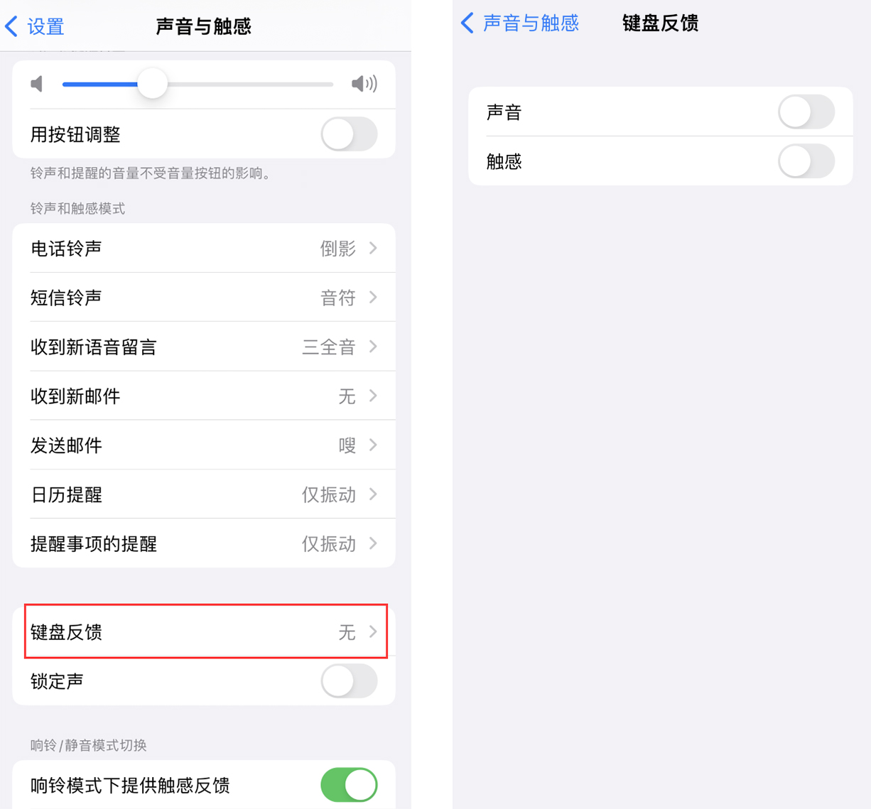 东郊镇苹果手机维修分享iOS 16 小细节：支持开启 iPhone 键盘声音及触感反馈 